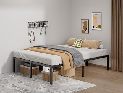 LUMUNANCE Metal Bed Frame King Size - 16 Inch Heavy-Duty King Platform Bed Frame No Box Spring Needed, Easy Assembly, Noise-Free, Sturdy Mattress Foundation, Underbed Storage Space - size: King, style: 16 Inch