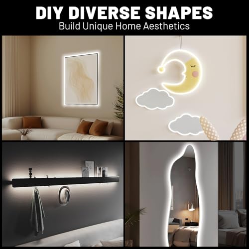 COB LED Strip Light with Remote Control, Dimmable, 6500K, White COB Light Strip, Indoor Led Light Strip for Living Room, Bedroom, Kitchen - color: 6500K