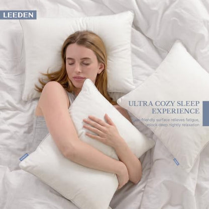 Leeden 18 x 18 Pillow Inserts Set of 2 Square Pillow Forms for Couch | Soft polyester fill with durable piping, perfect for sofa, bed and chair pillow covers with lasting comfort and support. - size: 18x18 Inch (Pack of 2)