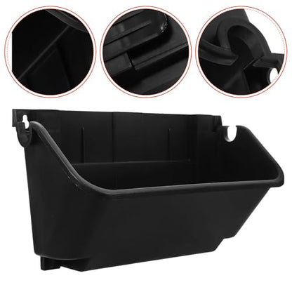 KICHOUSE Vertical Wall Mounted Planter Box for Indoor Outdoor Use, Black Hanging Garden Planter Container for Balcony Porch Vertical Green Plant Holder