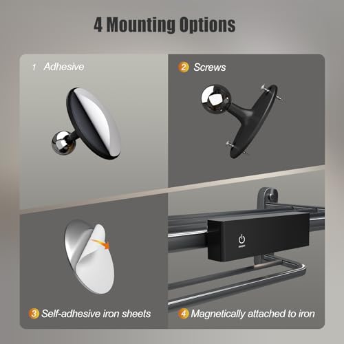 Wireless Wall Sconces 2 Pack, Rechargeable Reading Light for Bed Dimmable | Adhesive Wall Lights for Bedroom with Magnetic & 360 Rotation, Peel and Stick Lights for Wall Bedside, Reading - color: Black