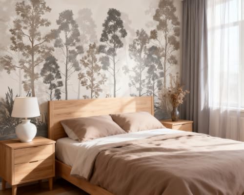 AFZEVEB-Tropical Jungle Peel and Stick Wallpaper Trees Walls Mural - color: X807, size: 80" x 56"