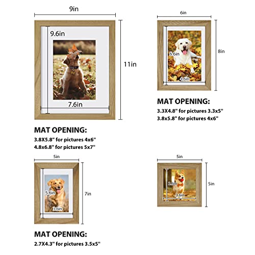 Egofine Picture Frame Set 12 Pack, Gallery Wall Frame Collage with Two 8x10, Four 5x7, Four 4x6, Two 4x4 for Wall and Tabletop, Made of Solid Wood, Covered by Plexiglass, Carbonized Brown - color: Carbonized Brown, size: 4x4+4x6+5x7+8x10