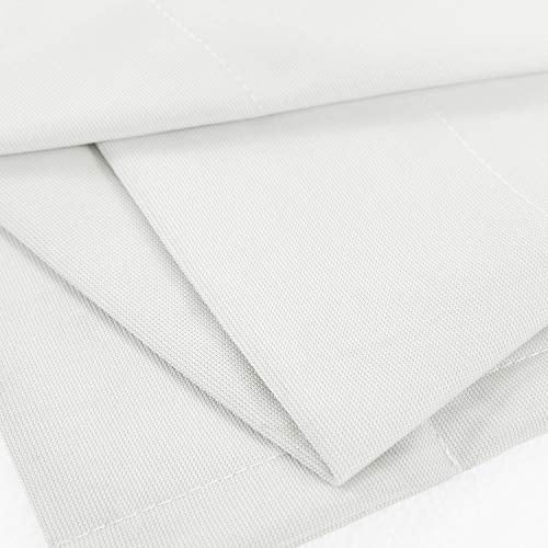 TWOPAGES 8ft Wide x 8ft Tall Room Divider Privacy Cubicle Curtain with Grommet Top (1 Panel,White) - color: White, size: 96"W x 96"L (Pack of 1)