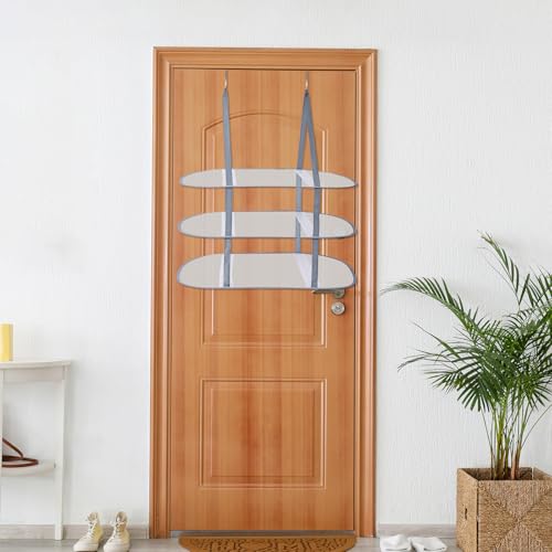 2 Pcs Sweater Drying Rack Over The Door, 3 Tier Foldable Clothes Dry Hanger | Large Mesh Laundry Drying Rack for Apartments, Dorm Rooms