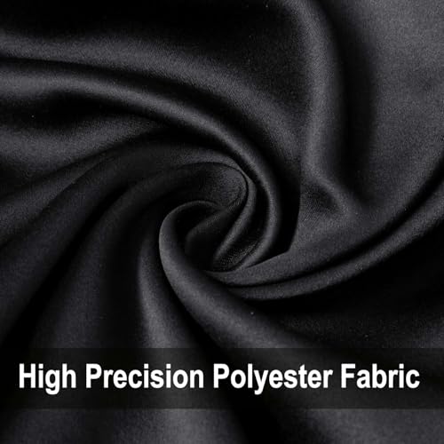 Room Divider Curtains Set, Extra Wide Blackout Curtains with Mounted Track | 100% Blackout, 3-Layer Soft Breathable Fabric, Thermal Insulated, Silding Wall Divider for Bedroom,Apartment, Space Partition - color: Black, size: 100"W x 96"L (Pack of 1)