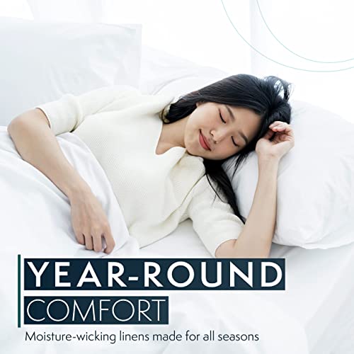 King Bed Duvet Cover 104"x90", 3Pcs Soft Breathable Duvet Cover Set with Zipper Closure & 2 Pillow Shams 24"x40" (White, King (U.S. Standard)) - color: White, size: King (U.S. Standard)