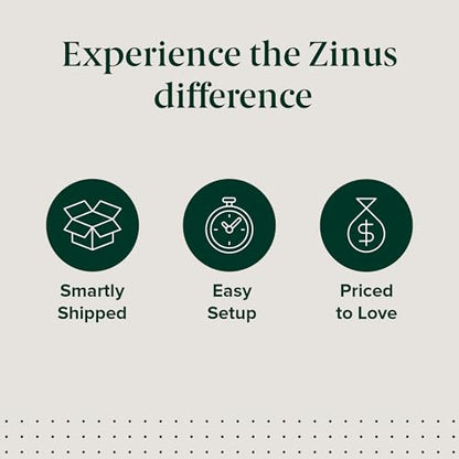 Zinus Jonas Bamboo Platform Bed Frame, Wingback Headboard, Full | Mid-Century Modern Design, Plush Upholstered Comfort, Sustainable Bamboo, Fits Any Bedroom Style, No Box Spring Needed - size: Full