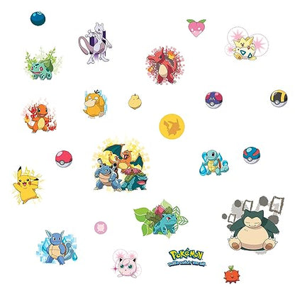 RoomMates RMK2535SCS Pokemon Iconic Peel and Stick Wall Decals (Pack of 4) - size: Pack of 4