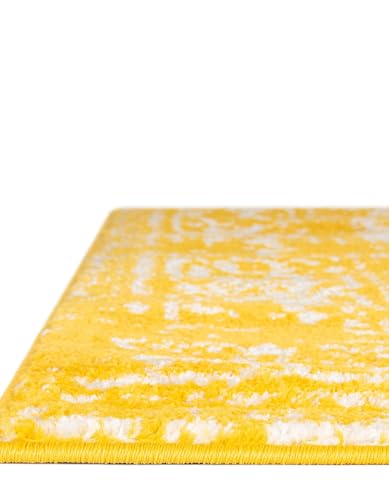 Rugs.com - Arlington Rug – 2' x 3' 1 Yellow Coastal Rug – Ideal for Entryways, Kitchens, and Bathrooms - color: Yellow, size: 2' x 3' (Rectangular)