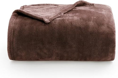 BEDELITE Fleece Blanket Soft Plush Full Bed Blanket Brown 84"x90" | Ultra Soft Fleece, Plush Microfiber, Lightweight Warmth, All Season Comfort, Fade Resistant, Machine Washable, Couch Sofa Bed - color: Brown, size: Full(84"x90")