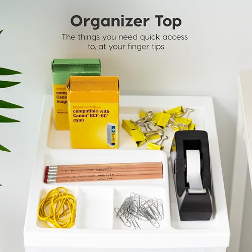 IRIS USA 3-Drawer Rolling Storage Cart, White/Clear | Keep classroom supplies, teacher essentials, craft materials, and learning tools organized with easy-access drawers. - size: 3 Drawer