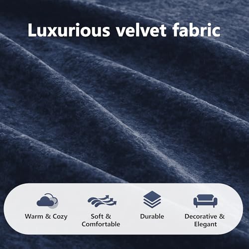 111" Velvet Modular Sofa Cama para Cuarto, Small Couches for Living Room with High Density Sponge, Cloud Loveseat with Tufted Design for Home Theater Study Space, Blue - color: Blue