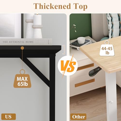 ARTPOWER Console Table with Built-in Power Outlets, Wood Narrow Behind Couch Sofa Table with Charging Station, Skinny Entryway Table with Open Shelf for Living Room, Hallway, Foyer,Set of 2, Black - color: Black, size: 2-packs