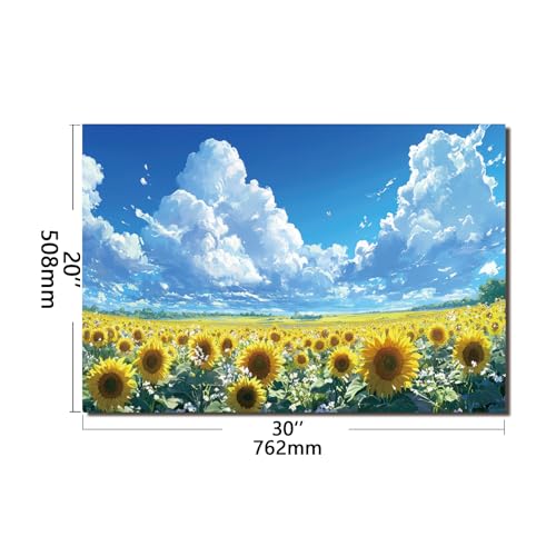 Evgosm Tempered Glass Backsplash for Kitchen，sunflower Stove Splashback, Glass Backsplash, Easy to Install and Clean, Used for Kitchen Wall Protection and Decoration. (30x20'') - size: 30"L x 20"W