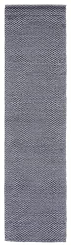 SAFAVIEH Natura Collection Runner Rug - 2'3" x 8', Dark Grey, Handmade Wool, Ideal for Bedroom, Foyer, Hallway, Entryway (NAT425H) - color: Dark Grey, size: 2'3" x 8' (Runner)