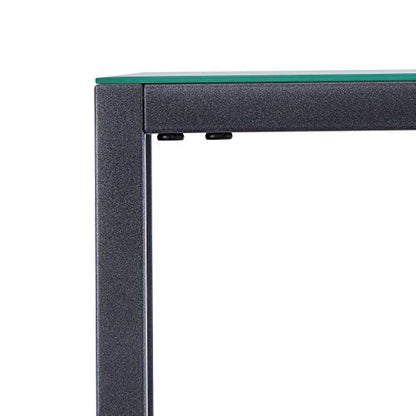 SEI FURNITURE Darrin Narrow console table, Gray - color: Gunmetal Gray