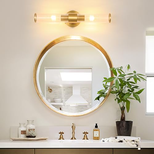Morauroral Brushed Gold Battery Operated Wall Sconce, Dimmable Rechargeable Wall Light with Remote, Touch Control, Modern LED Wireless Sconce for Living Room, Bedroom, 20 Inch - color: Brushed Gold（1 Pack）