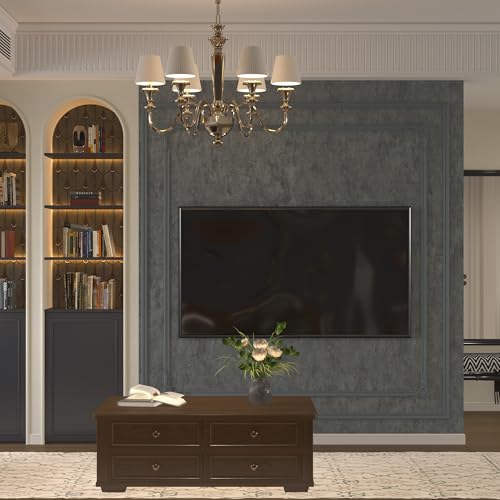 3yecao 16"×1181" Big Roll Large Size Thick Dark Blue Grey Concrete Wallpaper Peel and Stick Gray Concrete Contact Paper Vinyl Industrial Glossy Adhesive Cement Tile Sticker for Bedroom Bathroom Walls - color: Light Blue Grey, size: 16" x 1181"