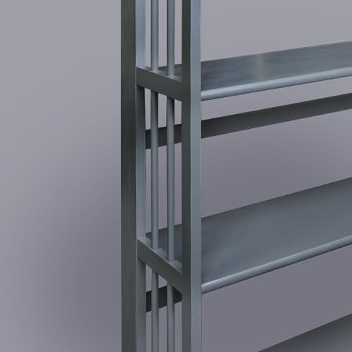Casual Home 3-Shelf Folding Stackable Bookcase (27.5" Wide)-Slate Gray - color: Slate Gray, size: 3-Shelf Stackable