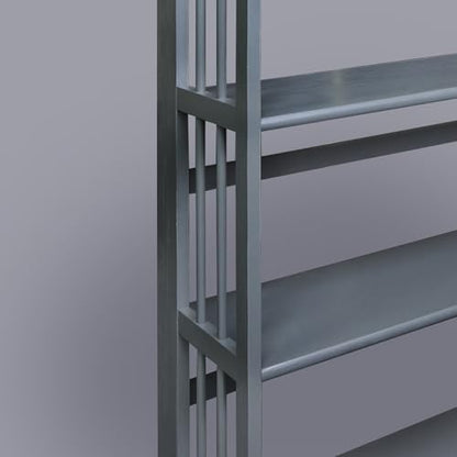 Casual Home 3-Shelf Folding Stackable Bookcase (27.5" Wide)-Slate Gray - color: Slate Gray, size: 3-Shelf Stackable