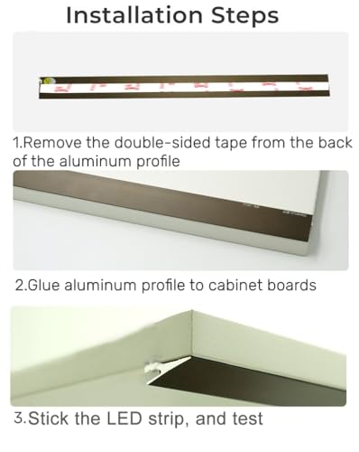 JARBIH Ultra-Thin Led Aluminum Channel, 45°Oblique Under Cabinet Beam Light | 5Pack 1M/3.3ft LED Profile System, Invisible H7mm Surface Mounted Wardrobe Layer Shelf Panel Hard Bar(Gray with Led Strip) - color: Gray with 5M LED Strip