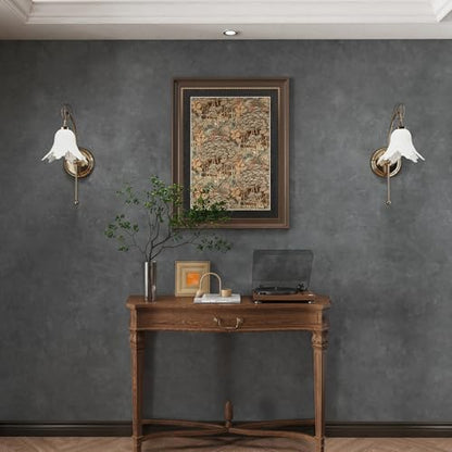 3yecao 16"×354" Thick Grey Concrete Wallpaper Peel and Stick Waterproof Glossy Industrial Gray Concrete Contact Paper Vinyl Wrap Self Adhesive Cement Tile Sticker for Bedroom Bathroom Office Gym Walls - color: Light Blue Grey, size: 16" x 354"
