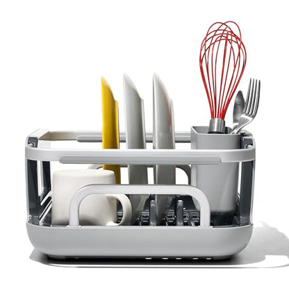 OXO Good Grips Extendable Over-The-Sink Aluminum Drying Dish Rack - size: One Size