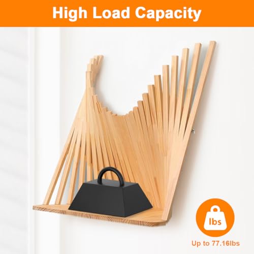 Wall Mounted Drop-Leaf Table Floating Laptop Desk, Fold Down Wall Desk, Wood Foldable Hanging Workbench, for Small Spaces, Bar, Bedroom
