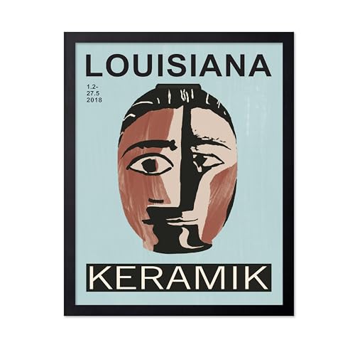 Poster Master Vintage Poster - Retro Tete de Femme Print - Louisiana Art - Minimal Art - Gift for Him & Her - Abstract Decor for Office, Dorm, Living Room or Bedroom - 11x14 UNFRAMED Wall Art - color: Style-13, size: 11"L x 14"W