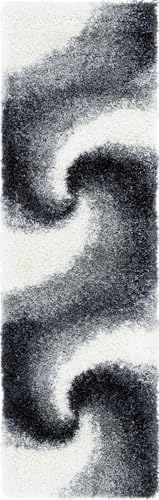 Rugs.com - Soft Touch Shag Rug – 7 Ft Runner Smoke Gray Shag Rug Plush Easy-Clean Runner for Hallways and Entryways - color: Smoke Gray, size: 2' x 6'7" (Runner)