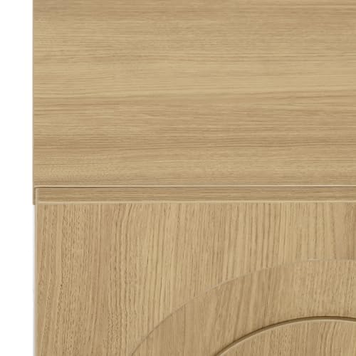 SAFAVIEH Furniture - Simi Media Stand for TVs up to 28" - Natural Brown Compact Entertainment Media Console - Storage Cabinet for Living Room, Bedroom (MED3119A) - color: Natural
