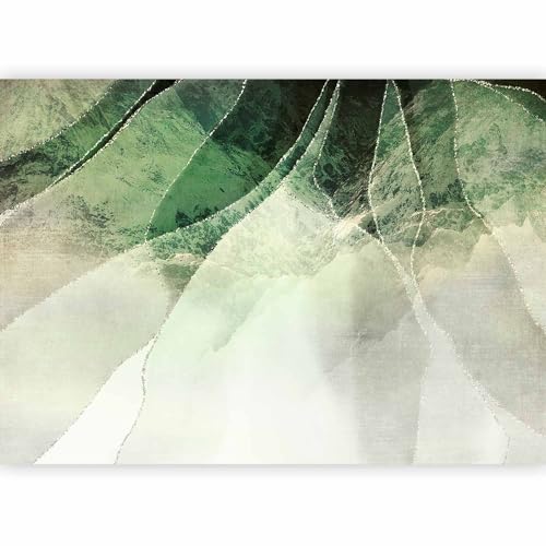 Wall Mural Abstract 77x55 in - Peel and Stick Self-Adhesive Wallpaper Removable Large Sticker Foil Wall Decor Print Picture Image Design 3D Effect Marble Green Like Painted a-A-10216-a-a - color: #08, size: 77"Wx55"H Self-Adhesive