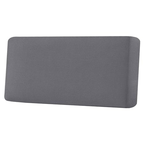 H.VERSAILTEX Super Stretch Individual Seat Cushion Covers Sofa Covers Couch Cushion Covers Slipcover Sets Thick Jacquard Textured Twill Fabric (1 Piece Sofa Cushion Cover, Grey) - color: Grey, size: 1 Cushion Sofa