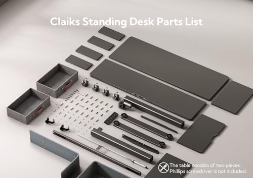 Claiks Standing Desk with Drawers, Stand Up Electric Standing Desk Adjustable Height, Sit Stand Desk with Storage Shelf and Splice Board, 48 Inch, Black - color: Black, size: 47.2×23.6
