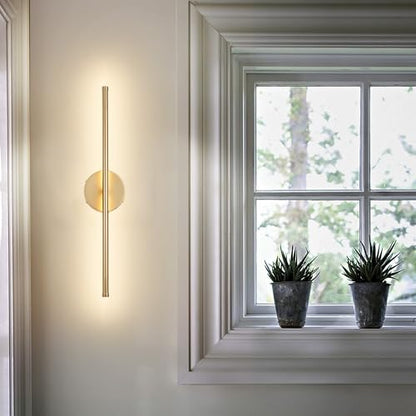 KARTOOSH Battery Operated Wall Sconces Set of Two Wireless Wall Lights | Rechargeable Wall Sconce with Remote 350°Rotate Dimmable 3000K LED Wall Lamp for Living Room, Bedroom - color: Gold, size: 20.4 Inches