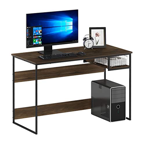 FURINNO Moretti Lifestyle Study Desk, 45 Inches, Columbia Walnut - color: Columbia Walnut, size: 45 inches