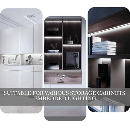 Pandery COB LED Strip Lights Cool White,24V Dimmable led Light Strip KIT with Remote and app Control,6000K 50FT/15m 8mm Wide Ra>90 Cuttable Flexible Strip Lights for Bedroom,Wardrobe,Cabinet - color: 6000K Cool White, size: 50FT