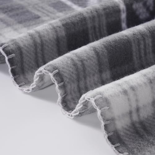 CAI TENG Fleece Blanket 6 Pack 50 X 60 Inch Christmas Blankets Throw Grey | Brarthable Lightweight Blankets Bulk Printed Soft Small Christmas Decoration Home Printed Blankets - color: Christmas Grey