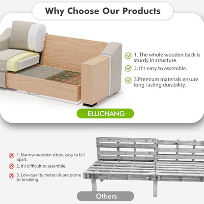 Modular Sectional Couch Set, 47" Oversize Accent Chair and 85" Modern Loveseat Sofa Deep Couch for Apartment, Living Room, Bedroom, Linen, Oatmeal - color: Oatmeal, size: 85 Inch - Deep Couch + Single Sofa