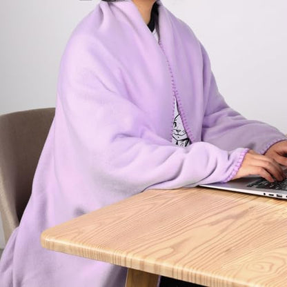 CAI TENG Fleece Throw Blankets Blanket for Couch Bed 50x60 Kids Blanket 6 Pack Warm Fleece Fabric Soft Cozy Travel Blankets & Throws Lightweight Small Wedding Gifts Yard Light Purple - color: Light Purple
