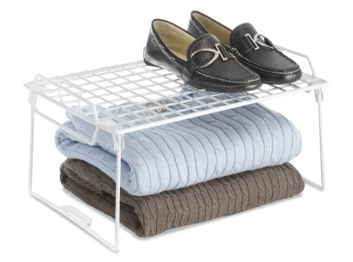 Whitmor Wire Grid Stacking Utility Shelf - size: 1-TIER, 10"L x 16"W x 8"H