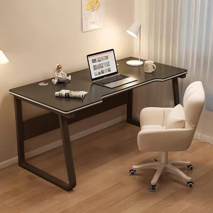 Gaming Desk Computer Writing Table Student Art Modren Simple Style PC Wood Suitable for Home, Office - color: Black, size: 31.4*19.6