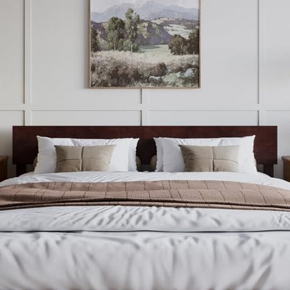 AFI, Orlando King Adjustable Modern Solid Wood Panel Headboard, Espresso - color: Espresso, size: King (U.S. Standard)