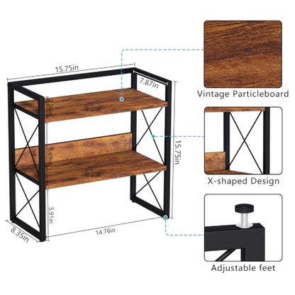 YINMIT 3-Tier Countertop Shelf Organizer, Kitchen Spice Rack for Coffee Bar | Space-saving storage for spices,skincare,toiletries,mugs and jars,for pantry,bathroom vanity,home office and dorm rooms