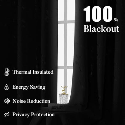 WUBODTI Silver Marble Blackout Curtains 54 inch Bedroom Grommet 2 Panels | Silver on white,metallic pattern,modern,abstract,thermal insulated, room darkening,living room,privacy,window treatments - color: Grey White and Silver, size: 52"W x 54"L (Pack of