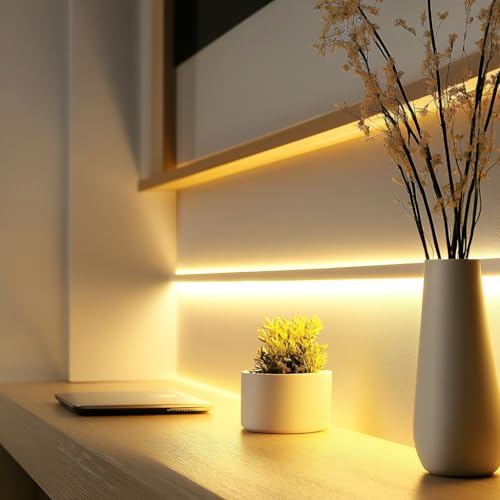 Short LED Strip Lights, COB 5V USB Warm White 4000K (3.28FT /1M) | 5W 8mm Small COB, Not Dimmable, Display Cabinet Lighting for Home DIY 3D TV Light Indoor Use - color: 3.28FT/4000K