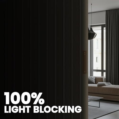 100% Blackout Room Divider Curtains Ceiling Curtain Track Sets Blackout Curtains Ceiling Track for Curtain Flexible Track Curtain Extra Wide(Beige, W180 x L96, 1 Pack) - color: Beige, size: 180"W x 96"L (Pack of 1)