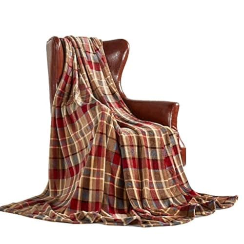 MERRYLIFE Throw Blanket Plaid| Ultra-Plush Soft Colorful Oversized | Decorative Couch Travel Blanket | (50" 60", Love Urban) - color: Love Urban, size: 50"60"