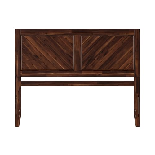 AFI, Canyon Queen Solid Wood Rustic Farmhouse Headboard, Barnwood - color: Barnwood, size: Queen (U.S. Standard)